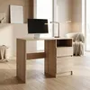 Kompakter Schreibtisch 100x50 cm | Moderner Computertisch & Produktbild-Vorschau 4
