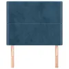 Kopfteil Dunkelblau 90x5x118/128 cm Samt Produktbild-Vorschau 3