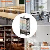 Mobiles Bücherregal auf Rollen, doppelseitig, freistehendes Produktbild-Vorschau 2