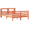 Massivholzbett ohne Matratze Wachsbraun 120x190 cm Produktbild-Vorschau 1