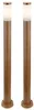 2er Set Stehleuchte, Außen, Edelstahl, Holz-Optik, H 110 cm Produktbild-Vorschau 1