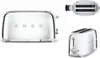 A collage of a chrome Smeg toaster from different angles. Produktbild-Vorschau