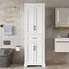 Merax: mobile alto da bagno, mobile da bagno con 4 ante e Anteprima dell’immagine prodotto 1