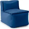 A blue beanbag sofa chair. Produktbild-Vorschau