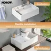HOROW Lavabo a parete Lavabo sospeso rettangolare per bagno Anteprima dell’immagine prodotto 2