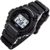 A black Casio digital watch is shown against a white background. Produktbild-Vorschau
