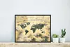 MuchoWow® MuchoWow® Gerahmtes Poster Weltkarte - Aquarelle Produktbild-Vorschau 5