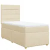 Design Boxspringbett mit Matratze Creme 100x200 cm Stoff, Produktbild-Vorschau 3