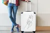 MuchoWow® Koffer Handgepäck Trolley Rollkoffer Kleine Produktbild-Vorschau 5