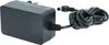 A black power adapter with a coiled black cable and a connector. Produktbild-Vorschau