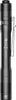 A black LED flashlight with a silver clip is shown against a white background. Produktbild-Vorschau