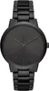 A close-up, front-facing studio shot of a black Armani Exchange men's watch. Anteprima dell’immagine prodotto