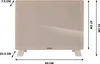 Glass convector heater 1500W - with Wifi - beige Produktbild-Vorschau 7