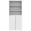 vidaXL Highboard Weiß 80x42,5x185 cm Holzwerkstoff Produktbild-Vorschau 3