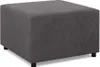 Sitzpouf für das Wohnzimmer 70 x 70 cm, Cord - Dunkelgrau Produktbild-Vorschau 1