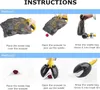 Instructions for using a pet waste scooper, showing two different methods. Produktbild-Vorschau
