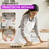 EllaTex Schürze Kochschürze Latzschürze 100% Baumwolle Produktbild-Vorschau 4