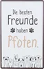 GILDE Schild, rechteckig, "Hundebande", Spruch, Metall, Náhled obrázku produktu 3