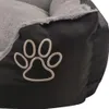 vidaXL Hundebett mit gepolstertem Kissen Größe XXL Schwarz Produktbild-Vorschau 3