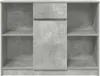 vidaXL Sideboard mit Schublade Betongrau 101x35x76 cm Produktbild-Vorschau 6
