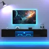 Merax Wand-TV-Ständer mit LED-Beleuchtung und 2 Türen, Produktbild-Vorschau 6