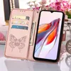 Lederhülle für Xiaomi Redmi 12C /Poco C55 Schmetterling Produktbild-Vorschau 4