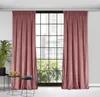 Samtvorhang ROSA dunkelrosa 135x300 cm Kräuselband Produktbild-Vorschau 2