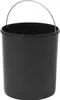 A black trash can insert with a silver handle against a white background. Produktbild-Vorschau