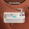 Umywalka wisząca EMKE Umywalka kątowa， Umywalka ceramiczna, Podgląd zdjęcia produktu 3