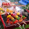 Großer Edelstahl Grillguthalter Grillkorb Faltbar Tragbark Produktbild-Vorschau 4