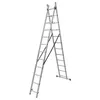 HAUSMARKT Schiebe-Teleskopleiter 2 x 11 Stufen – Produktbild-Vorschau 1