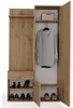 Selsey Duvio – Flurgarderobe mit Schrank und Spiegel, Eiche Produktbild-Vorschau 4