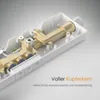 EMKE Duschsystem mit Thermostat 38℃ – Edelstahl Produktbild-Vorschau 8