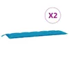 vidaXL Gartenbank-Auflagen 2 Stk. Hellblau 180x50x7 cm Produktbild-Vorschau 1