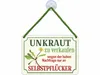 Kulthänger Blechschild Unkraut zu verkaufen KH 038 Produktbild-Vorschau 2