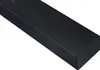 A close-up, angled view of a black soundbar on a white background. Voir les images du produit