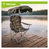 Trizand 27518 Klappbarer Angelsessel mit Sonnendach Produktbild-Vorschau 9