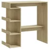 vidaXL Barový stůl s policí Dub Sonoma 100x50x101,5 cm Náhled obrázku produktu 1