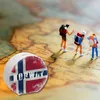 Spardose mit Norwegen-Flagge im Used Look - Sparschwein für Produktbild-Vorschau 6
