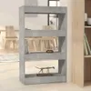 vidaXL Police na knihy / rozdělovač místností Betonová šedá Náhled obrázku produktu 2