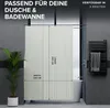 ovimar Magnetischer Duschvorhang Kjelfossen beige waschbar Produktbild-Vorschau 4