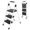 SEKEY Trittleiter Klappbar 3 Stufen – XXL 36 x 26 cm Produktbild-Vorschau 1