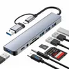 USB-C Multiport Hub – 8 in 1 Adapter mit USB 3.0, USB-C, Produktbild-Vorschau 1