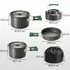 Outsunny Camping Kochgeschirr Set 5-teiliges Outdoor Produktbild-Vorschau 3