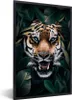 MuchoWow® MuchoWow® Gerahmtes Poster Tiger - Bäume - Blau Produktbild-Vorschau 1