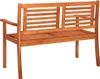 vidaXL 2-Sitzer-Gartenbank mit Auflage 120 cm Massivholz Produktbild-Vorschau 4