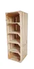 Schuhregal Holz 5 Fächer - Holzkiste als Schuhbank Produktbild-Vorschau 1