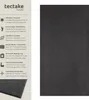 A product information graphic with a dark gray rug sample. Produktbild-Vorschau