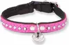 Monkimau Katzenhalsband aus Leder mit Glöckchen und Produktbild-Vorschau 1