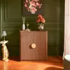 Komoda Wany Atmosphera brązowa japandi z frezowanymi Podgląd zdjęcia produktu 6